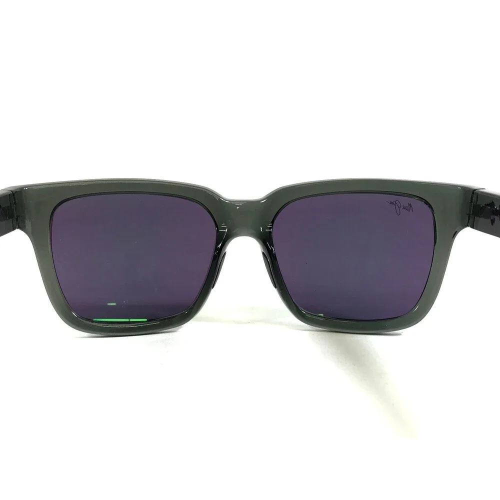 Maui Jim Sunglasses MONGOOSE MJ540-11 Translucent Gray w/ Green Maui Lenses